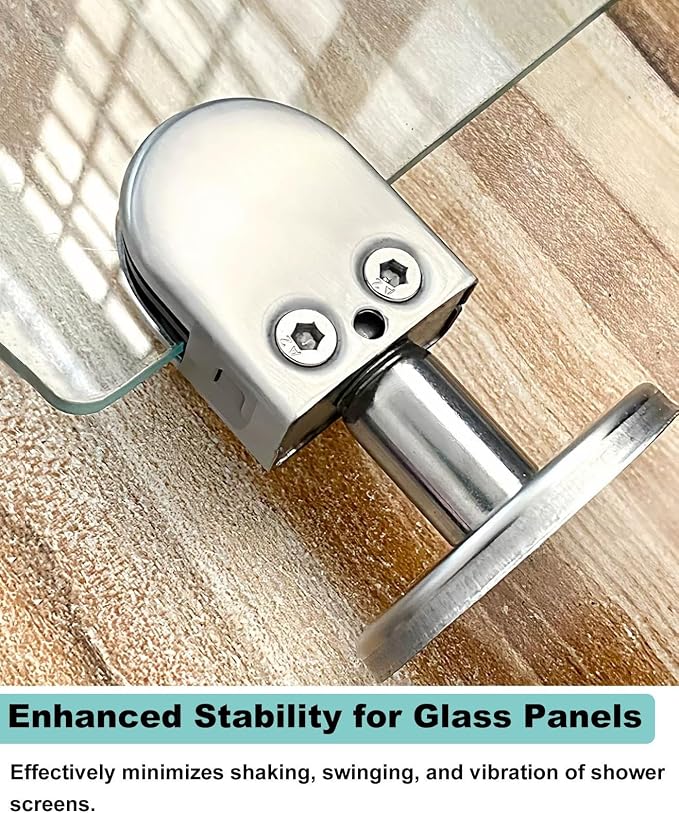 Fixed & Adjustable Glass Support Bar, Ceiling to Glass Screen Brace Arm