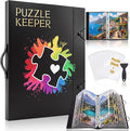 Puzzle Storage Folder for 1000 Pieces 35 Sheet/70 Puzzles 50 Set Stickers, 28.35" x 21.26" Large Capacity Jigsaw Book Holder Storage Binder Saver for Jigsaw Enthusiasts