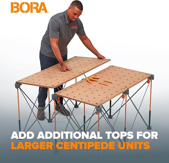 Bora Centipede Table Top Workbench Top 20mm Dog Holes MFT Work Bench Table
