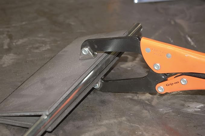 Grip-On 233-06 6-Inch Self-Adapting Jaws Locking Pliers with Swivel Tips in Orange Epoxy