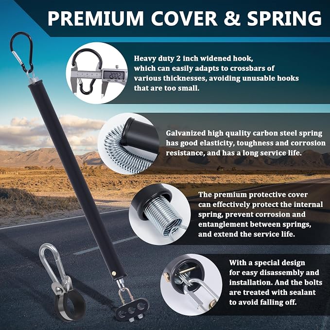 CheeMuii 20" Single Tender Spring Kit with 3-Hole & 3-IN-1 Air Hose Holder