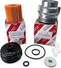 Genuine 04152-YZZA1 oil filter with Genuine 15620-31060 Oil Filter Housing Cap and 15643-31050 Cap Plug includes APSG Wrench and crush washer.