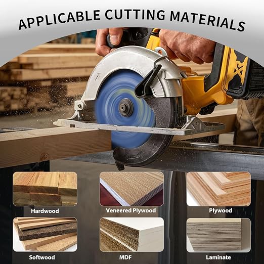 SawWorks 10" 80T ATB Carbide Circular Saw Blade, Precision Finish for Table Saw, for Detailed Woodworking & Custom Furniture, 5/8" Arbor