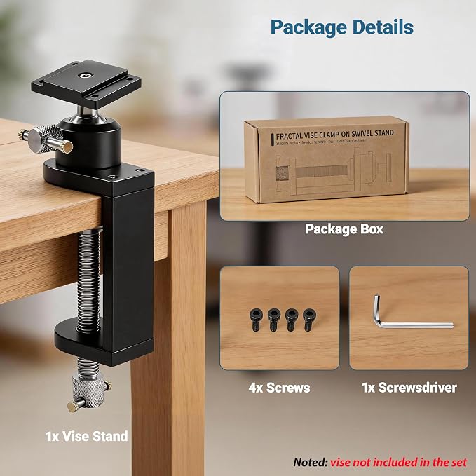 ARKNOAH Heavy Duty Vise Stand with 360-Degree Swivel Base