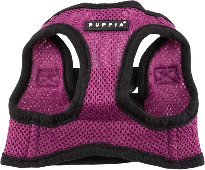 PUPPIA International Harness Soft B Vest, Large, Purple