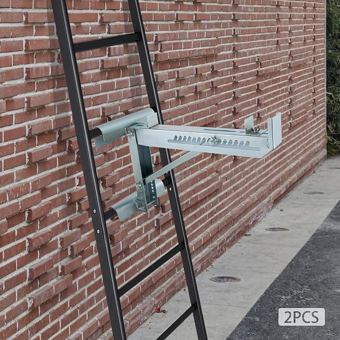 Ladder Jacks Bracket Extension, 2Pcs High Strength Ladder Jack, 661.39 Lbs Capacity Load Bearing Brackets for Scaffolding Extensions, Ladders, and Work Platforms