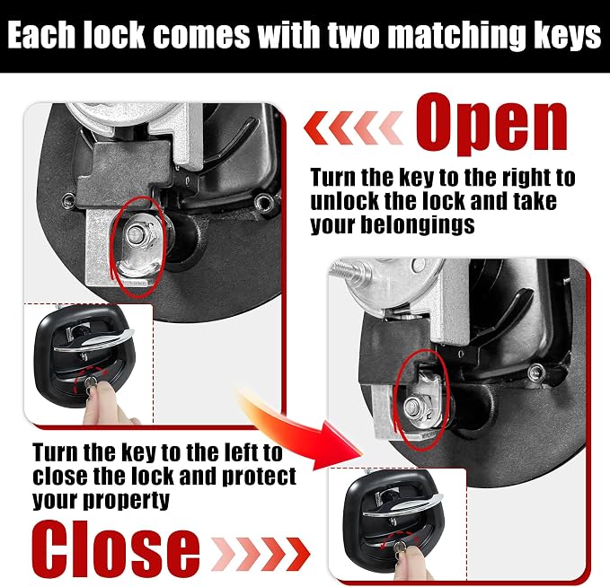 Compression Whale Tail Locks Truck Tool Box Latch Toolbox Fishtail Lock Lever Replacement T Shaped Handle Paddle Lock with Key Suitable for Truck RVs Trailer Box Silver