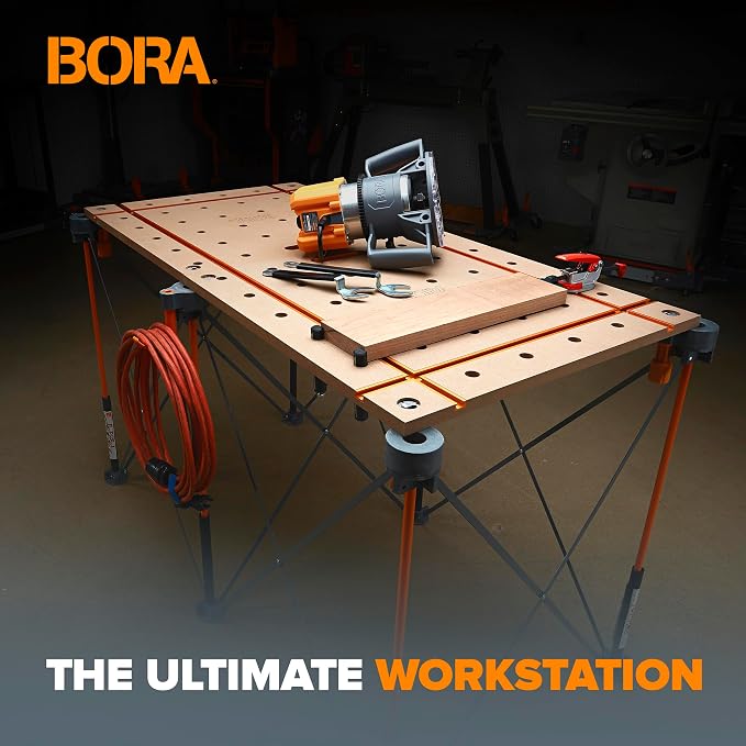 BORA Centipede T-Track Workbench - 20mm Dog Hole MFT Work Bench Table Top