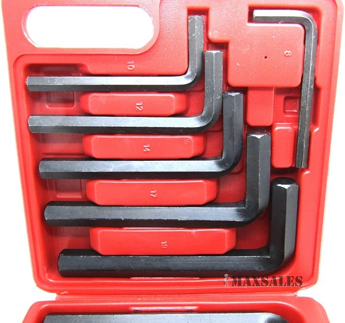 12pc JUMBO METRIC SAE Hex Keys Set Allen Wrenches MM Standard Large Tools ;PO#44T-KH/435 H25W3328306
