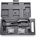 Arrow RL100K Rivet Tool Kit, Manual Riveter Set for Metal, Fabric, Leather, and Auto Repair, uses 1/8-Inch and 3/16-Inch Rivets, Includes Storage Case and 50 Rivets