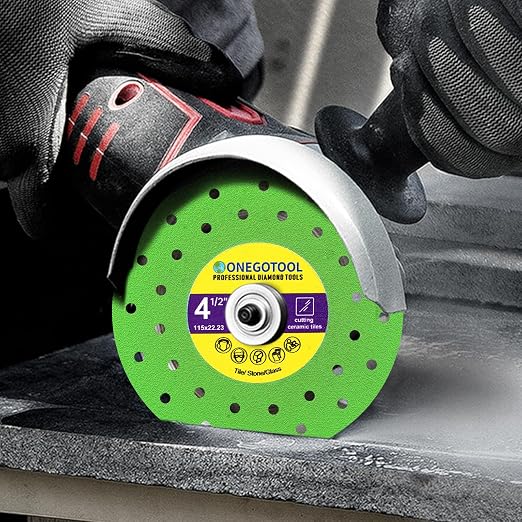 4-1/2 inch Tile Cutter Diamond Saw Blade for Angle Grinder Porcelain Ceramic Glass Marble Cutting Tools Grinding disc (5pcs)