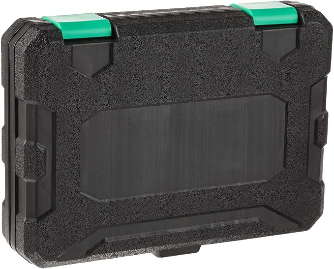 Amazon Basics 1/2“ Impact Socket Set, 6 Point Shallow, SAE Size, CR-MO Steel, 10.2" x 8.5" x 2.4", 19-Piece, Previously Denali Brand