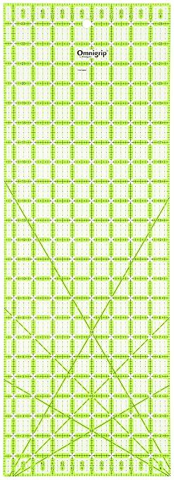 Omnigrip 8-1/2" x 24" Non-Slip Rectangle Quilting Ruler by Omnigrid
