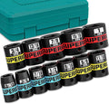 12 Piece 3/8" Drive Impact Socket Set, 5/16" - 1" Shallow Socket, SAE, 6 Point, CR-V, Automotive Motorcycle and Bicycle Maintenance, Machinery Manufacturing