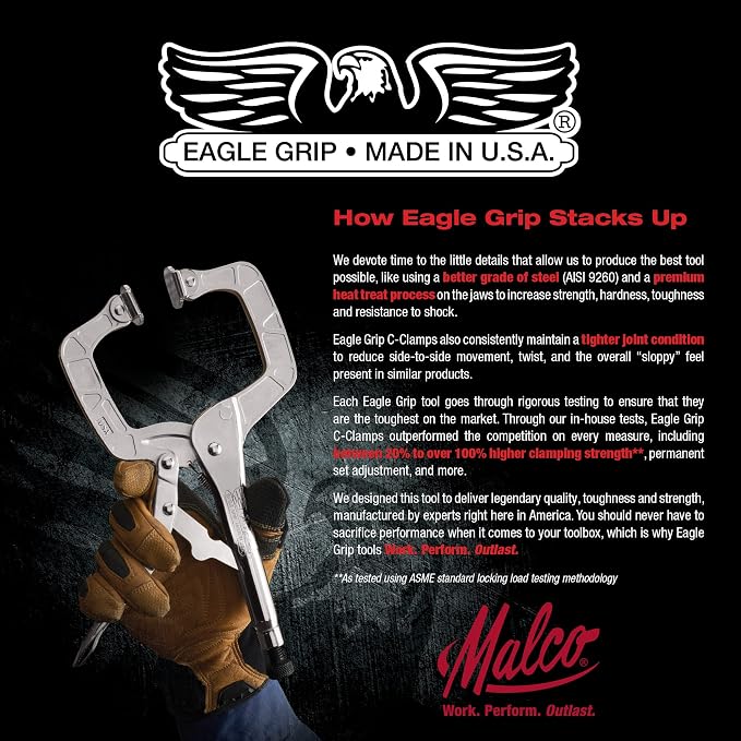 Eagle Grip LP11C Locking C-Clamp, Multi