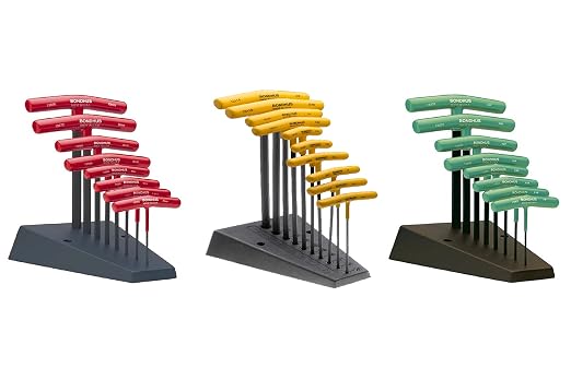Bondhus Metric and Inch Ball Driver Hex and Star 26 Piece T-Handle Sets with Stand - Bondhus 13189, Bondhus 13190, Bondhus 33034