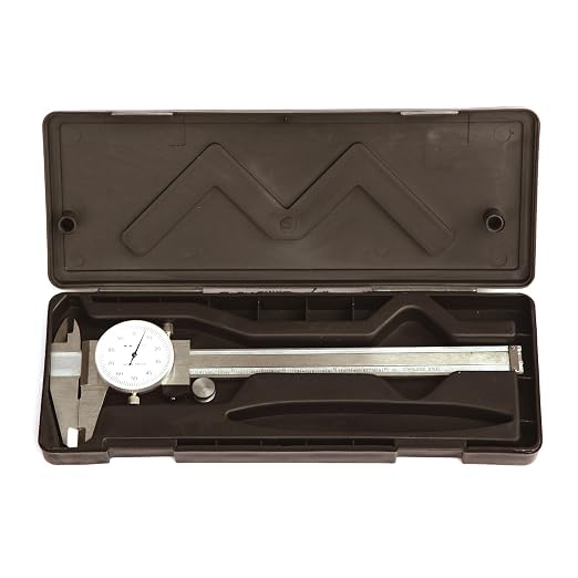 HFS(R) 0-6" Stainless Steel 4 Way Imperial Dial Caliper .001" Shock Proof