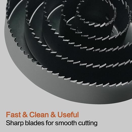 Hole Saw Set, 19Pcs Hole Saw Kit with 3/4" to 5" (19mm-127mm) Saw Blades, Mandrels, Drill Bits, Installation Plate, Hex Key, Ideal for Soft Wood, Plastic, PVC Board, Drywall with Storage Case