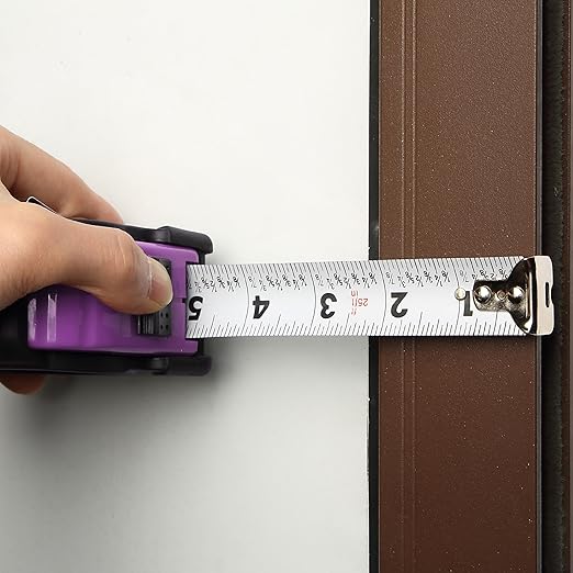 Mr. Pen- Retractable Tape Measure 25 ft, Pastel Purple, Easy Read, Steel Retractable Measuring Tape with Fractions, Ideal for Construction & DIY Projects