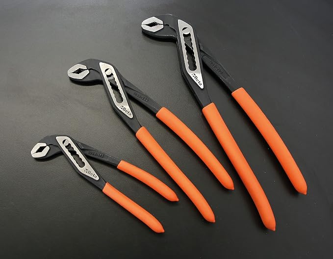 Beta 1048N 6 Inch Slip Joint, Groove Joint Pliers, Jaw Capacity 31-36 mm | Chrome Vanadium Steel, Slip-proof PVC Handles, for Automotive, Electrical, Industrial, and Professional Maintenance