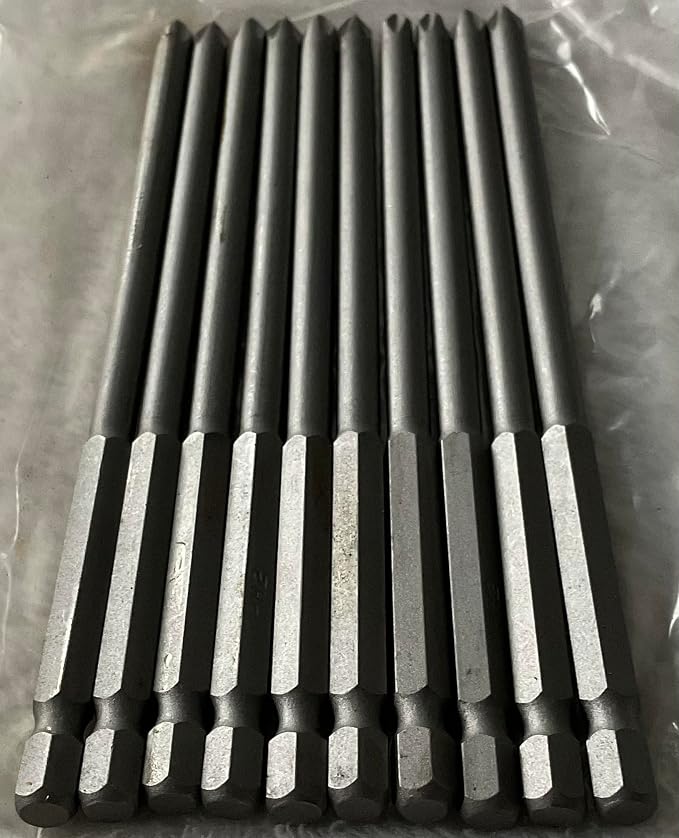 40pc #2 PHILLIPS 6" MAGNETIC PH2 TIPS SCREW DRIVER INSERT BIT POWER DRILL ROUND