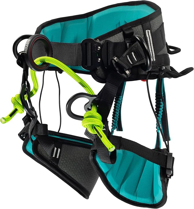 Notch Catalyst Harness-Size 1, Custom EVA Molded Back & Leg panels (CATH) | Integrated Ventilation Channels, Multiple Adjustment Points, Custom Flared Side D Rings, 330 lbs Total Weight Limit