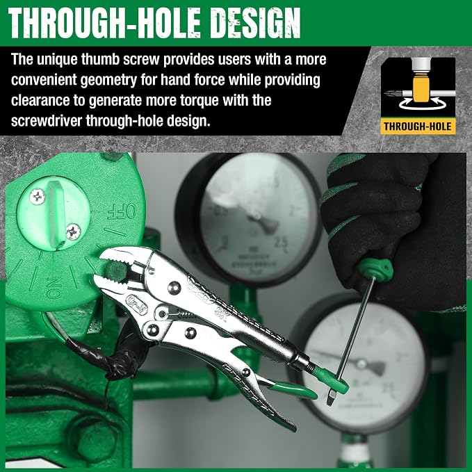 SK 5" Curved Jaw Locking Pliers, Premium CR-V Construction, Ergonomic Anti-slip Handle, Ideal for Welding or Assembly