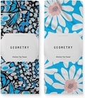 GEOMETRY Spring Kitchen Towels - Quick Dry Microfiber Cloth Spring & Summer Dish Towels for Kitchen Drying - Premium Quick Dry Towel - Flutter Bloom, 18" x 30" - 2-Pack
