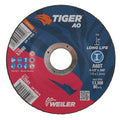 Weiler 57041 4-1/2 Inch Cutting Wheel, Tiger AO Steel/Metal Long Life Performance Cutting, .045" A60T Type 27 7/8" Arbor, Pack of 25