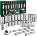 SK 3/8" Drive Socket Set with 160-P Ratchet, Metric, CR-V Steel | 31-Piece Sockets, SuperKrome Finish, Heat Treated, with EVA Foam Tool Organizer