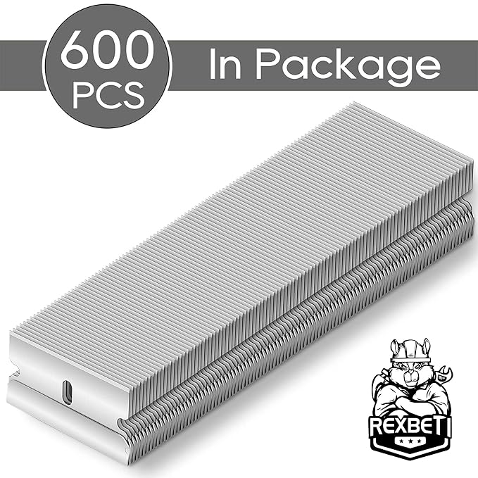 REXBETI 600PCS Single Edge Razor Blades, Industrial Razor Blades, Box Cutter Replacement Blades, Glass Scraper Blades