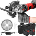 NEWTRY Cordless Rebar Cutter Cutting up to 3/2inch(4-40mm), Electric Rebar Cutter with 2 Batteries & Replacement Saw Blade, Electric Concrete Rebar Cutter Cutting Speed 4-5S (900W)