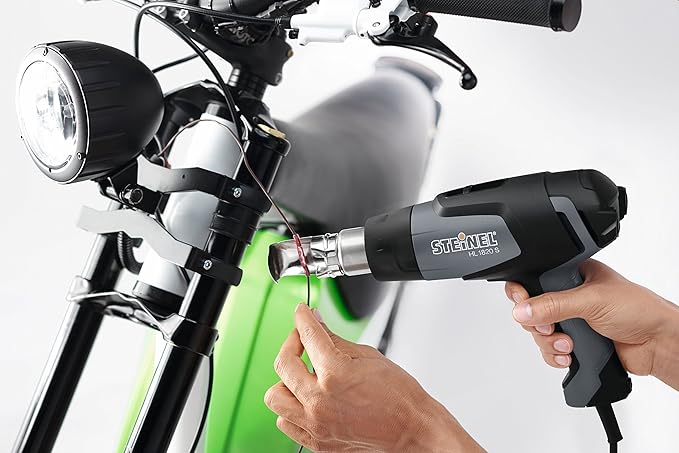 Steinel HL 1820 S General Purpose Kit - incl. heat tool with 1400 Watts, adjustable temperature & airflow, hot air blower set for stripping paint, soldering pipes, shaping plastics