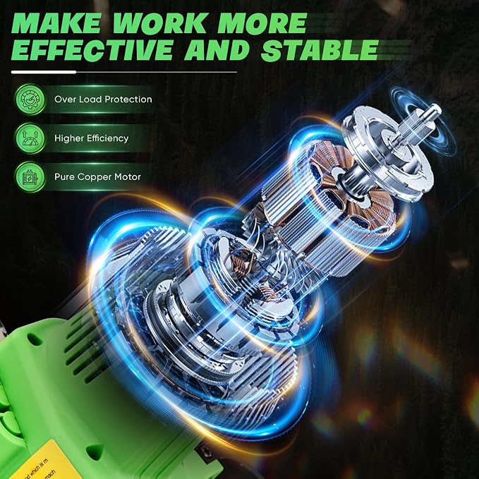 Saker Mini Chainsaw Cordless,6 Inch Chainsaw, Mini Electric Chainsaw Cordless Battery Powered,One-Hand Portable Chain Saw for Tree Trimming, Pruning&Wood Cutting,Gifts for Men Husband Father