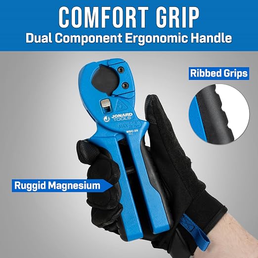 Jonard Tools MDC-28 Pipe and Tube Cutter for Plastic Tubes and Fiber Ducts, Up to 1.1" (28 mm)