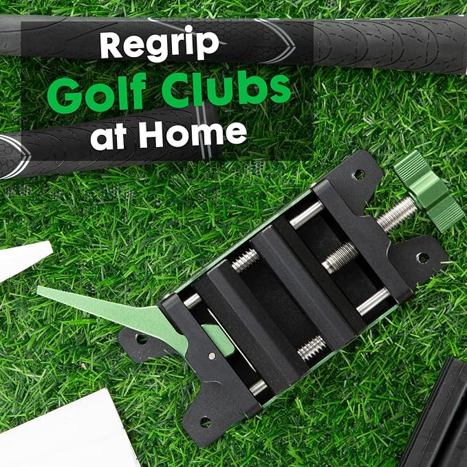 Patented Golf Club Vise Grip Kit Vice Clamp for Home Club Regrip