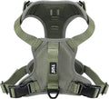 TUG No-Pull Dog Harness, 2 Leash Clips + Padded Handle (Large, Green) | Water-Resistant Padded Interior | No-Pull Front Clip | Padded Back Handle | Adjustable Straps