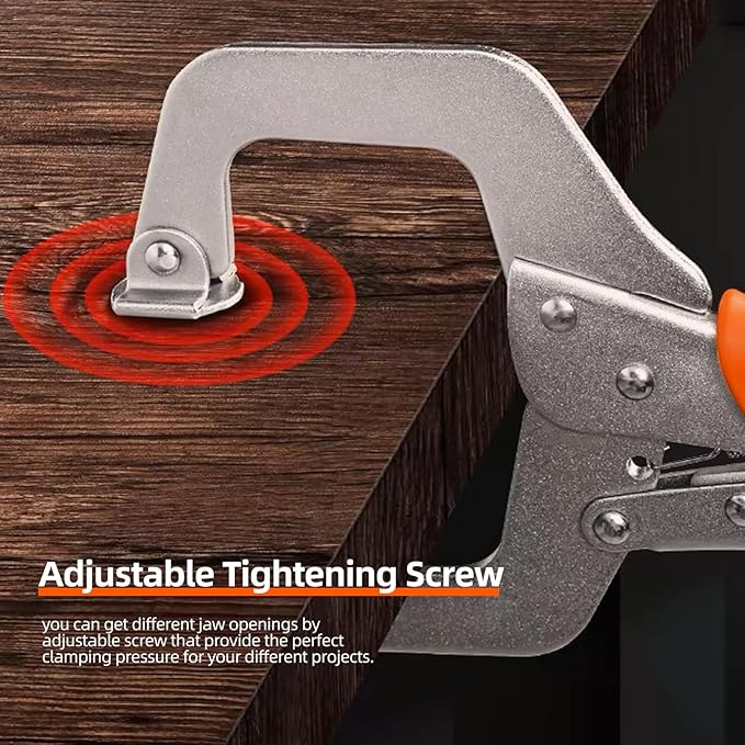 3-Pack 11 Inch Metal Face Clamps for Welding& Woodworking,Adjustable Heavy Duty Locking Pliers C Clamps