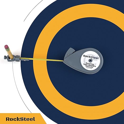 Roto Tape Compass | Rotating Tape Measure Beam Compass Alternative Circle Drawing Tool to Draw Arcs (Not 2 inches Short!)