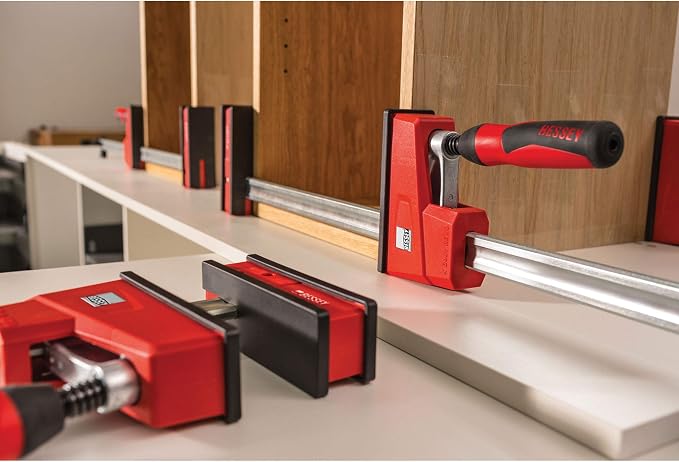BESSEY KRE3540, 40 In., Parallel Clamp, K Body REVO Series - 1700 lbs Nominal Clamping Force , Spreader, and Woodworking Accessories - Clamps and Tools for Woodworking, Cabinetry, Case Work