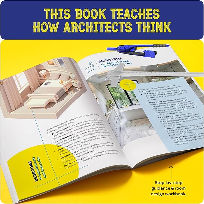 Dan&Darci Architecture Kit for Kids - 8 9 10 11 12 Year Old Girl Gifts - Boys Toys Age 8-10 - STEM Toys for Ages 8-13 - 12 Year Old Boy Birthday Gift for Girls - Architect Home Model Kit