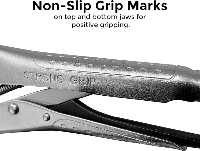 Strong Hand Tools PFC1036 Locking Chain Pliers, Removable 36 Chain, Hold Up To 10.5" Diameter Pipe, Unique Easy Open Crank Handle, Quick Release Trigger