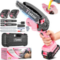 Tietoc Mini Chainsaw 6-Inch with 2 Batteries, Electric Saw, Stocking Stuffers Christmas Birthday Gifts Present for women mom wife Adults, Cool Gadgets 2026