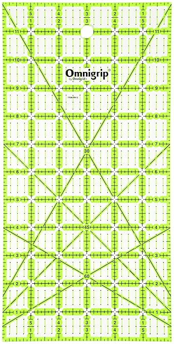 Omnigrip by Omnigrid Non-Slip Ruler, 6" x 12"