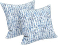LVTXIII Outdoor Throw Pillows, Decorative Throw Pillows with Inserts, 20"x20" Square Pillows for Bed, Couch, Sofa and Patio Furniture, Set of 2, A Pebble Blue