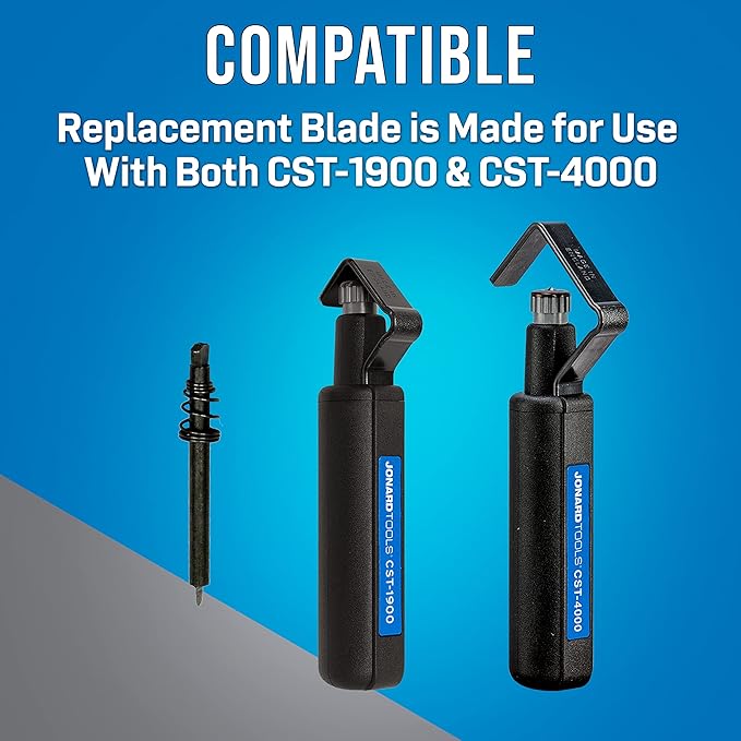Jonard Tools CST-7915 Spring-Loaded Replacement Cutting Blade for Round Cable Strippers, Rotatable 90 Degrees