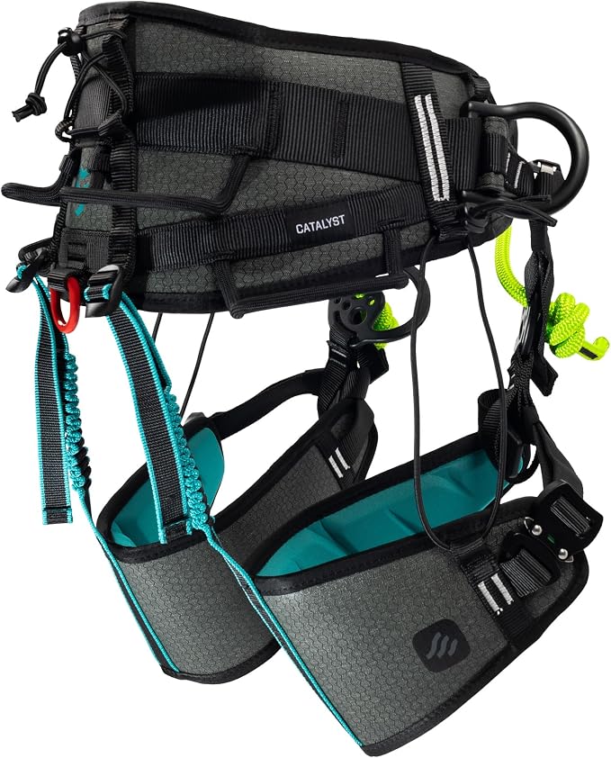 Notch Catalyst Harness-Size 1, Custom EVA Molded Back & Leg panels (CATH) | Integrated Ventilation Channels, Multiple Adjustment Points, Custom Flared Side D Rings, 330 lbs Total Weight Limit