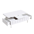 Lift Top Coffee Table with 2 Drawers and Hidden Storage Compartment for Living Room