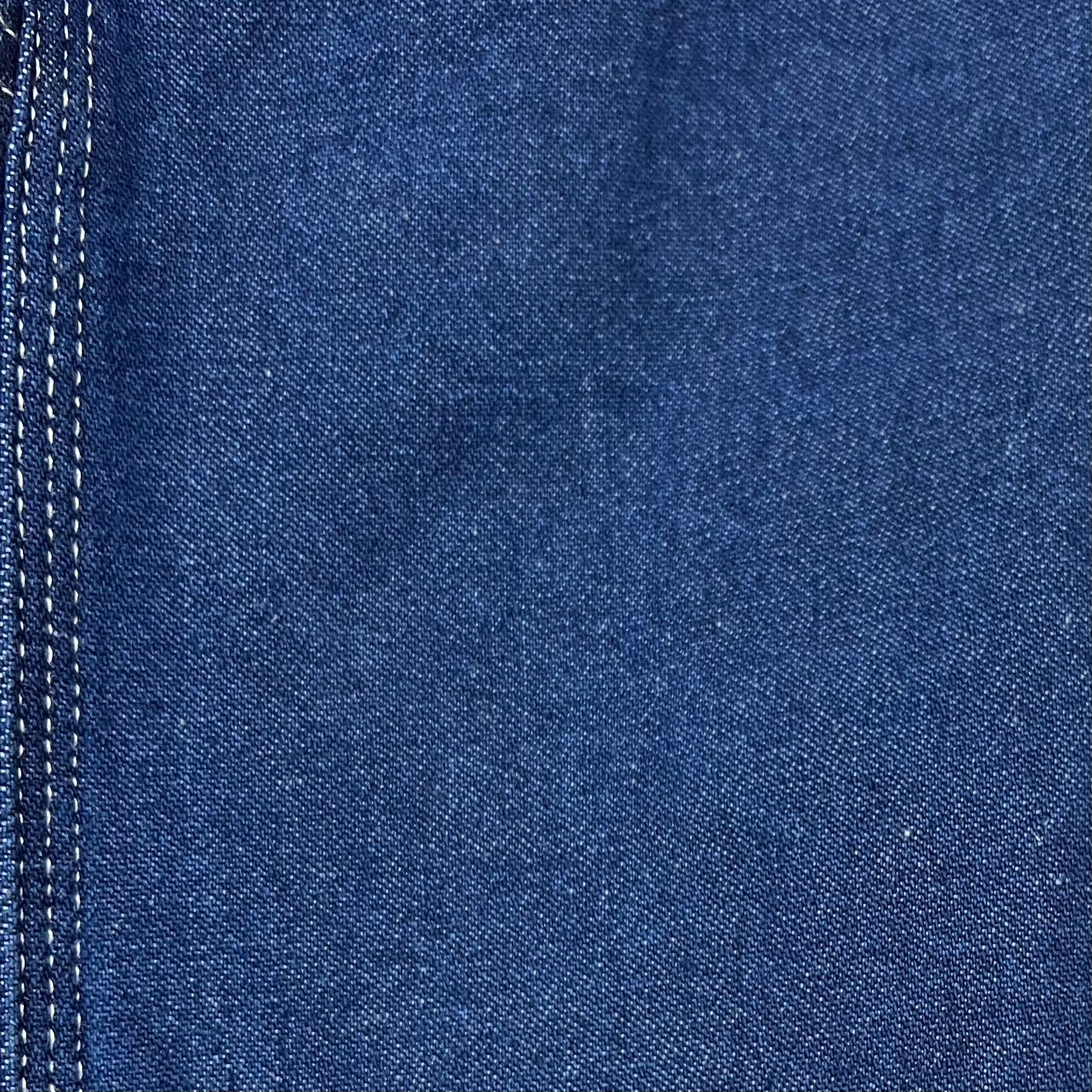 DICKIES Classic High Back Wide Leg Bib Overall Men's 40X30 Rinsed Indigo Blue