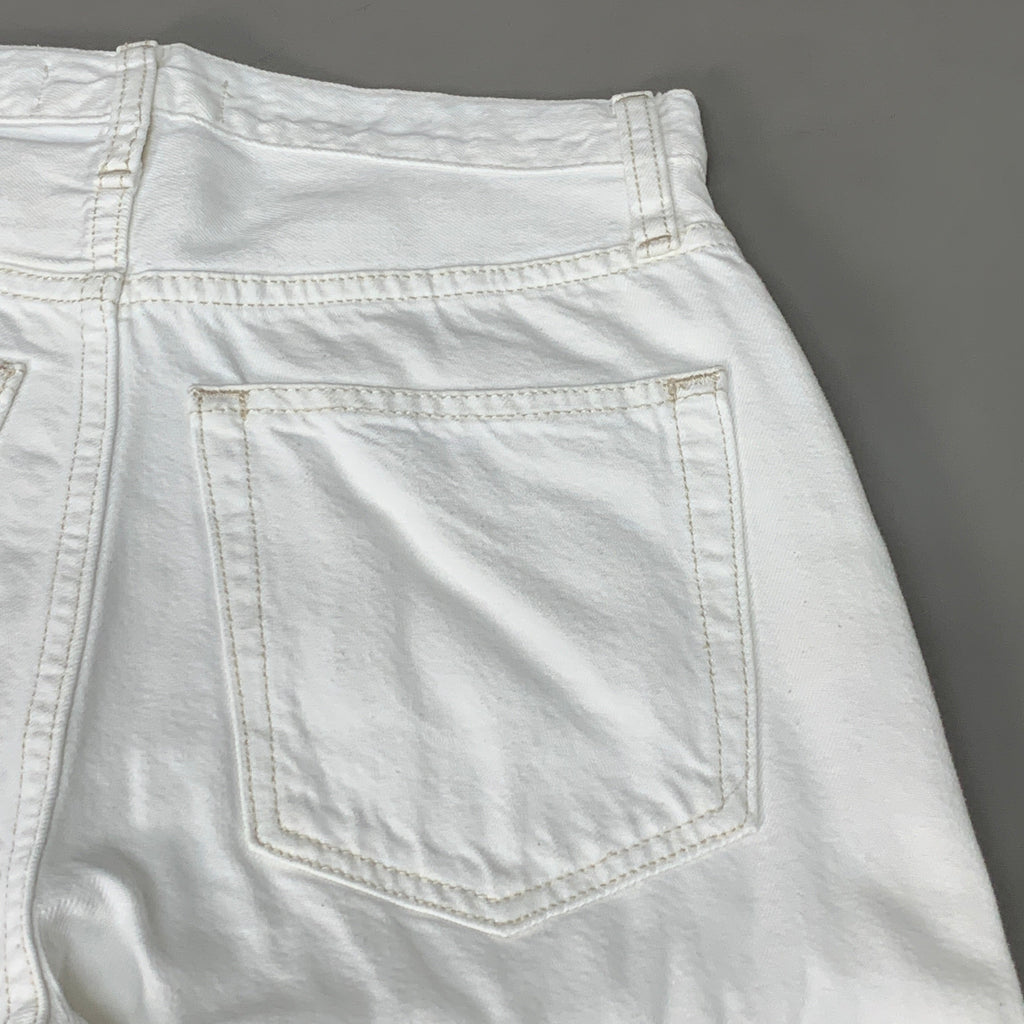 ETICA Tyler High Waist Straight Leg Ankle jeans Vintage White Size 26 EW180114A